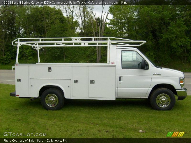 Oxford White / Medium Flint 2008 Ford E Series Cutaway E350 Commercial Utility Truck