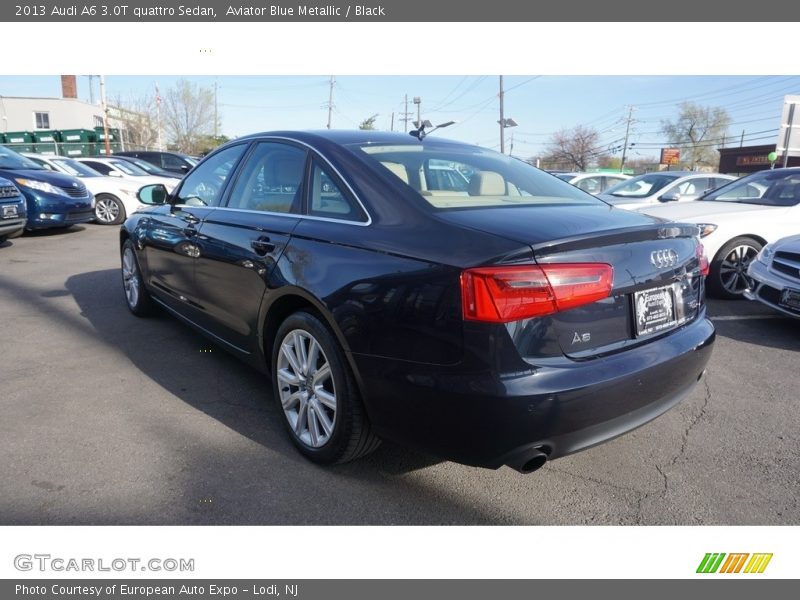 Aviator Blue Metallic / Black 2013 Audi A6 3.0T quattro Sedan