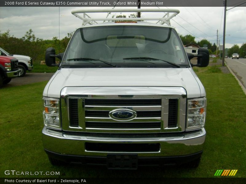 Oxford White / Medium Flint 2008 Ford E Series Cutaway E350 Commercial Utility Truck