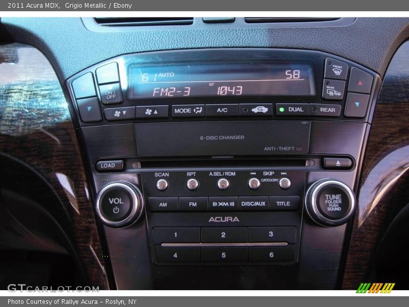 Grigio Metallic / Ebony 2011 Acura MDX
