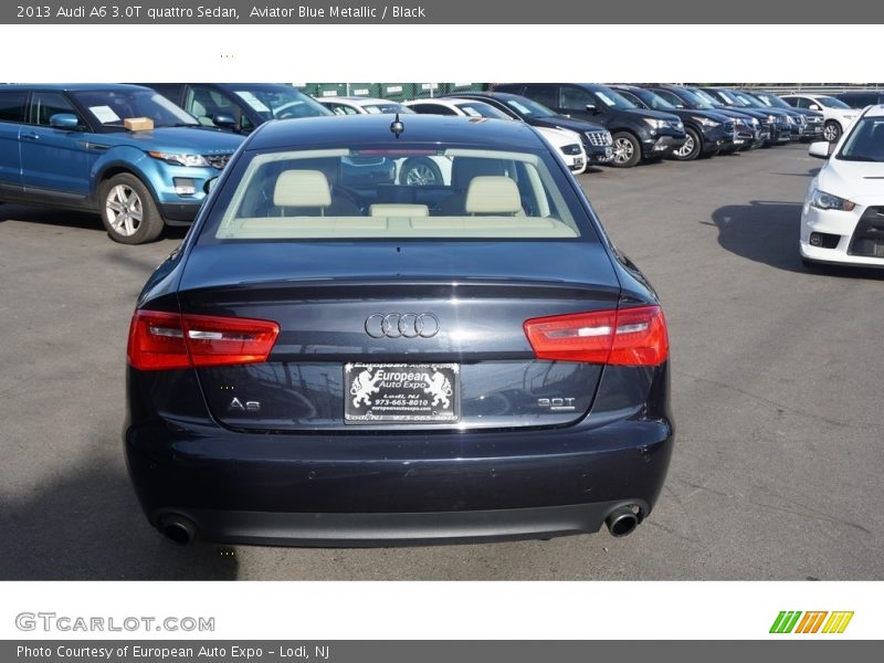 Aviator Blue Metallic / Black 2013 Audi A6 3.0T quattro Sedan