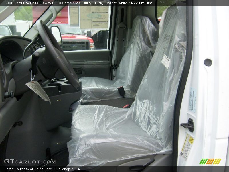 Oxford White / Medium Flint 2008 Ford E Series Cutaway E350 Commercial Utility Truck
