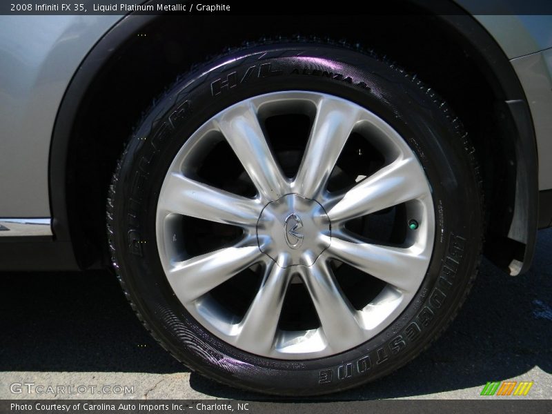 Liquid Platinum Metallic / Graphite 2008 Infiniti FX 35