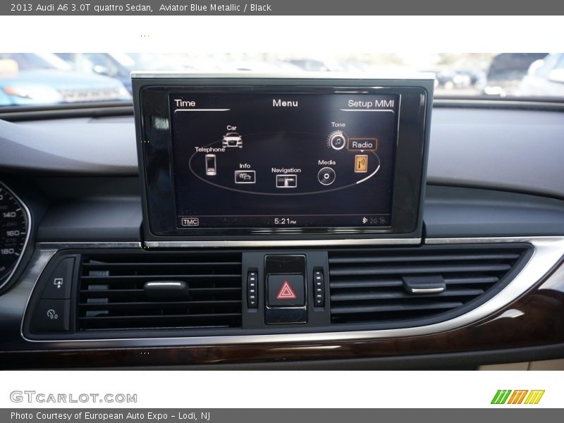 Aviator Blue Metallic / Black 2013 Audi A6 3.0T quattro Sedan