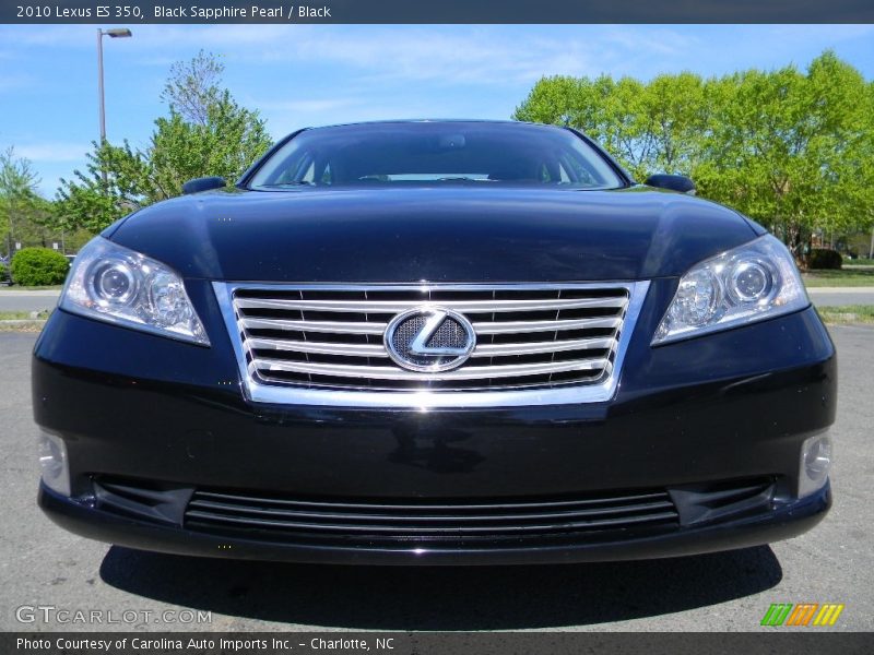 Black Sapphire Pearl / Black 2010 Lexus ES 350