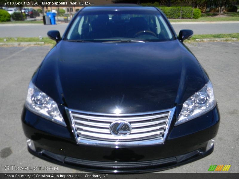Black Sapphire Pearl / Black 2010 Lexus ES 350