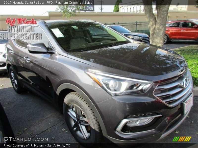 Front 3/4 View of 2017 Santa Fe Sport FWD