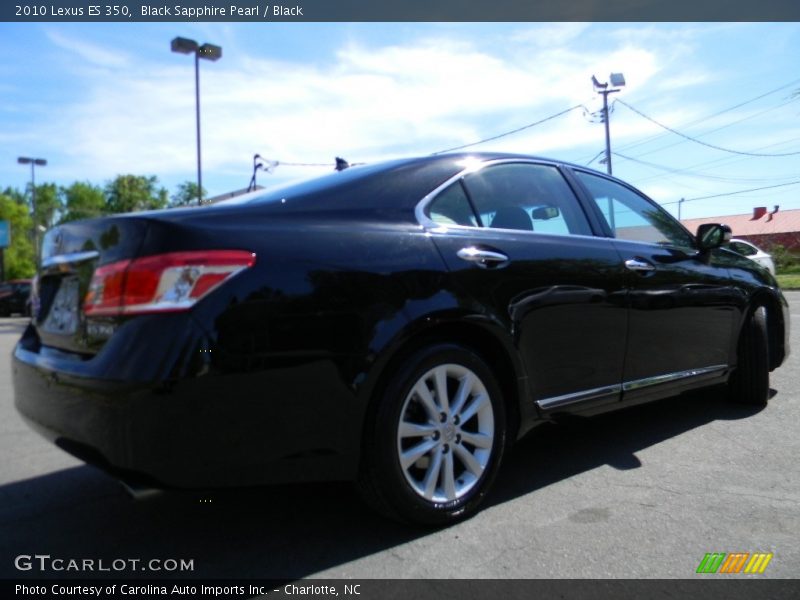 Black Sapphire Pearl / Black 2010 Lexus ES 350