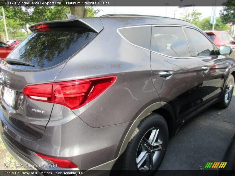 Platinum Graphite / Beige 2017 Hyundai Santa Fe Sport FWD