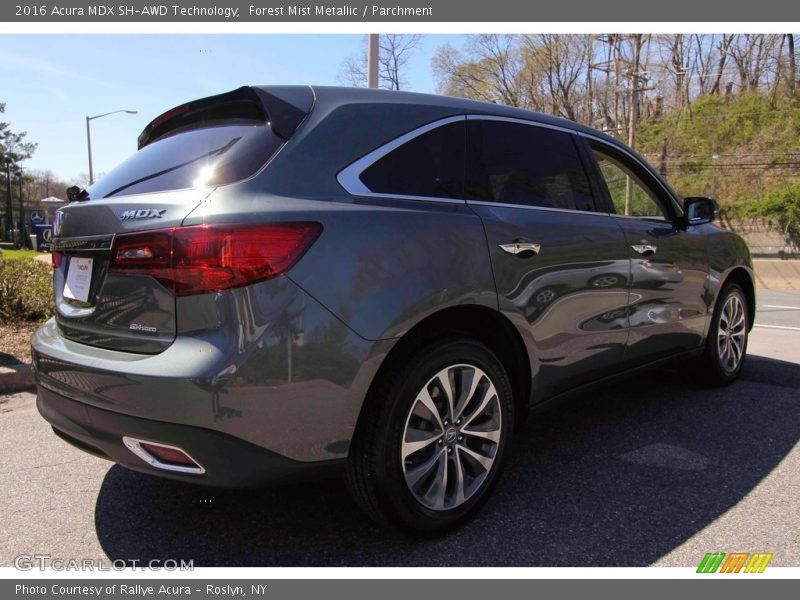 Forest Mist Metallic / Parchment 2016 Acura MDX SH-AWD Technology