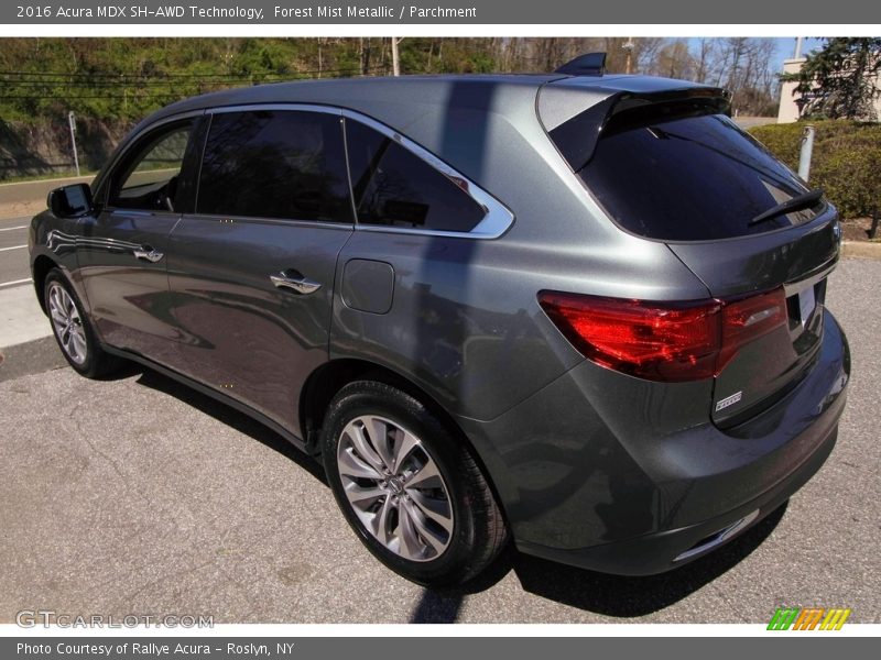 Forest Mist Metallic / Parchment 2016 Acura MDX SH-AWD Technology