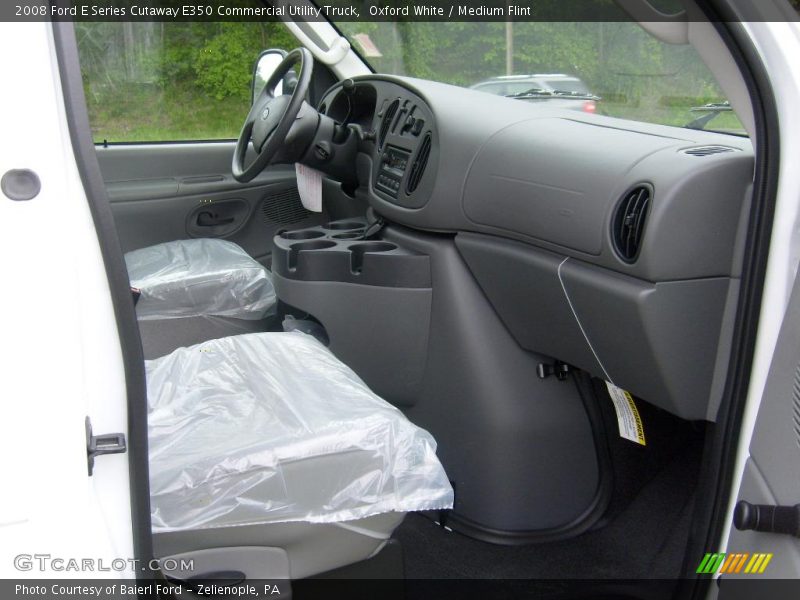 Oxford White / Medium Flint 2008 Ford E Series Cutaway E350 Commercial Utility Truck