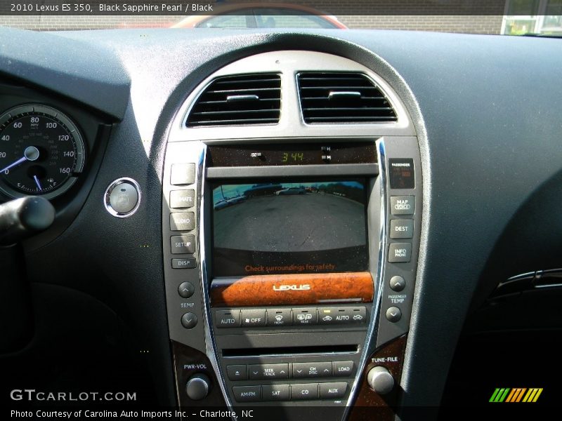 Black Sapphire Pearl / Black 2010 Lexus ES 350