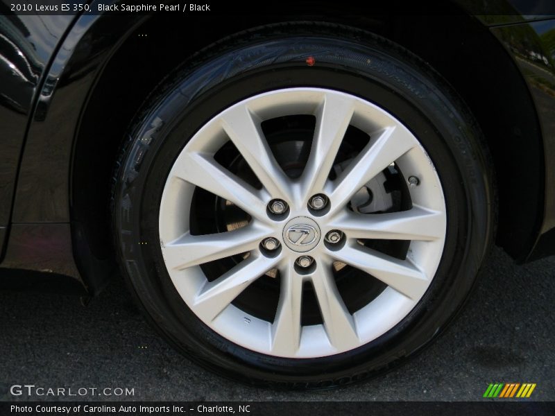 Black Sapphire Pearl / Black 2010 Lexus ES 350