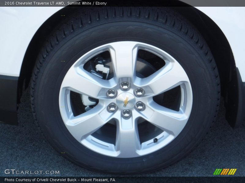 Summit White / Ebony 2016 Chevrolet Traverse LT AWD