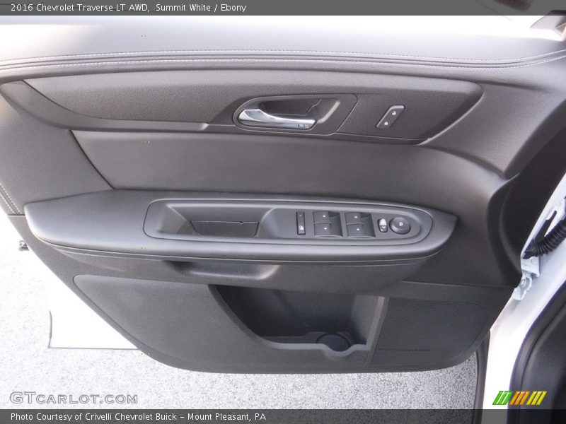Summit White / Ebony 2016 Chevrolet Traverse LT AWD
