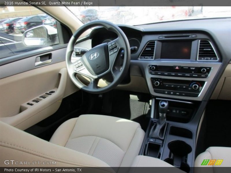 Quartz White Pearl / Beige 2016 Hyundai Sonata SE