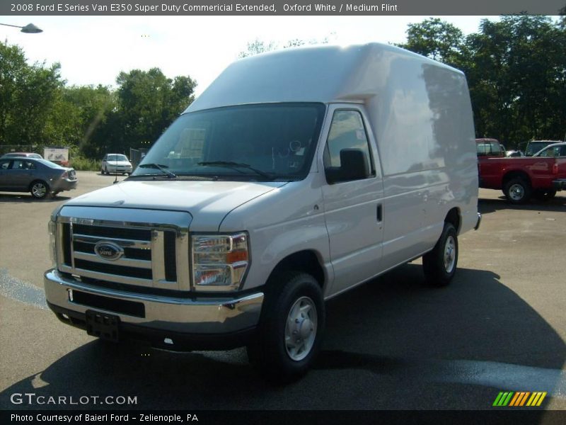 Oxford White / Medium Flint 2008 Ford E Series Van E350 Super Duty Commericial Extended