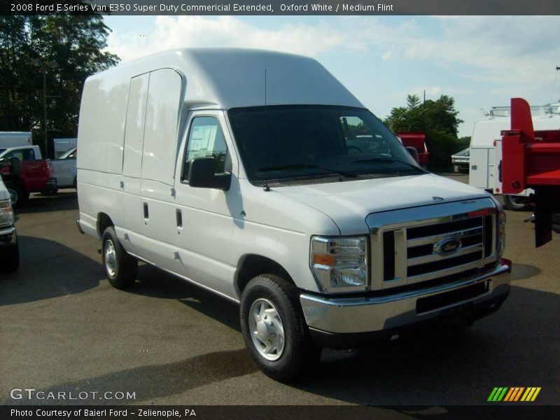 Oxford White / Medium Flint 2008 Ford E Series Van E350 Super Duty Commericial Extended