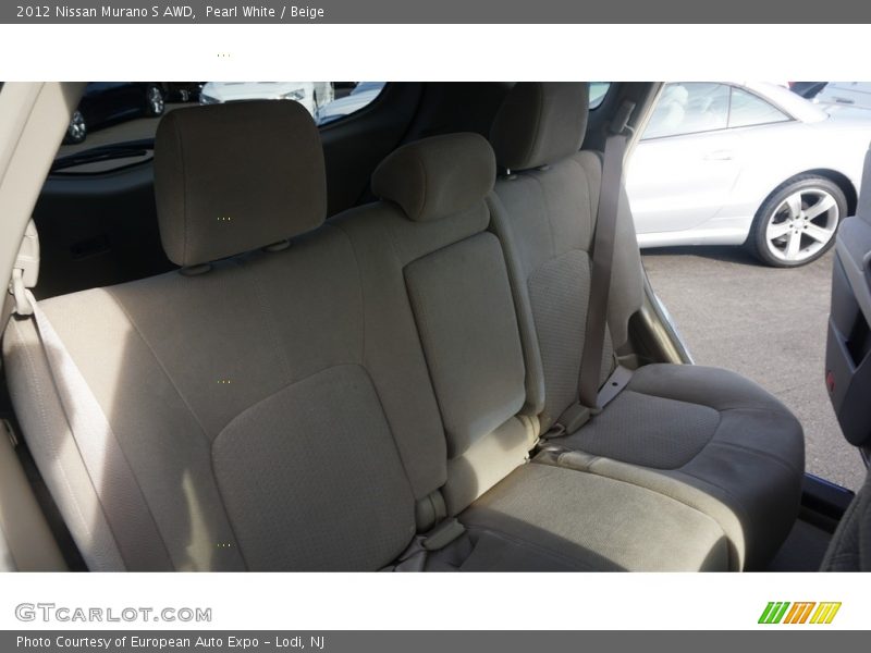 Pearl White / Beige 2012 Nissan Murano S AWD