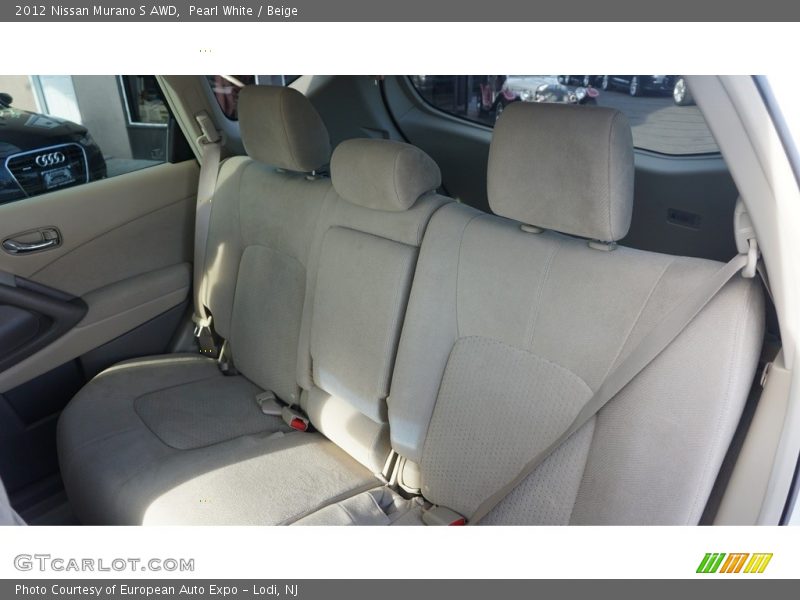 Pearl White / Beige 2012 Nissan Murano S AWD
