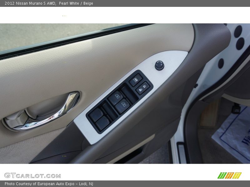 Pearl White / Beige 2012 Nissan Murano S AWD