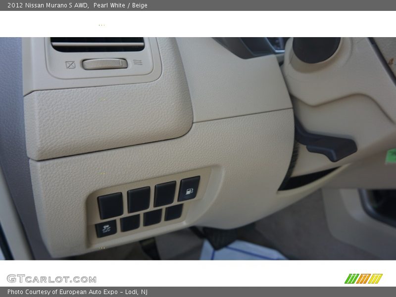 Pearl White / Beige 2012 Nissan Murano S AWD