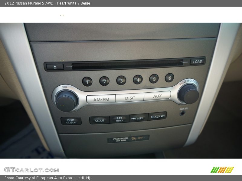 Pearl White / Beige 2012 Nissan Murano S AWD