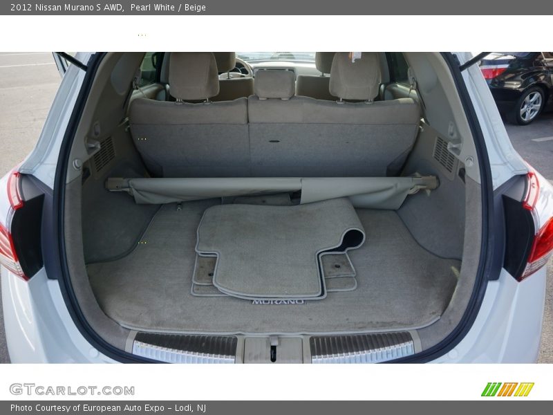 Pearl White / Beige 2012 Nissan Murano S AWD