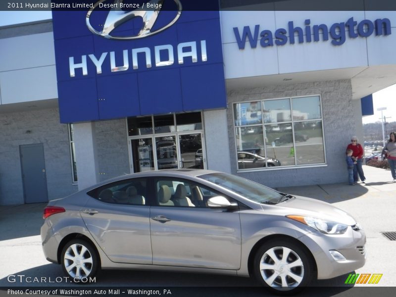 Desert Bronze / Beige 2011 Hyundai Elantra Limited