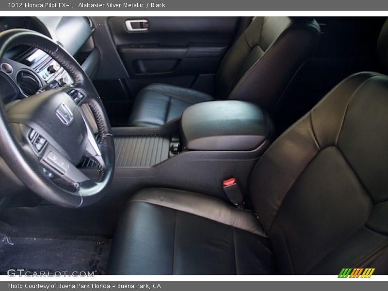Alabaster Silver Metallic / Black 2012 Honda Pilot EX-L