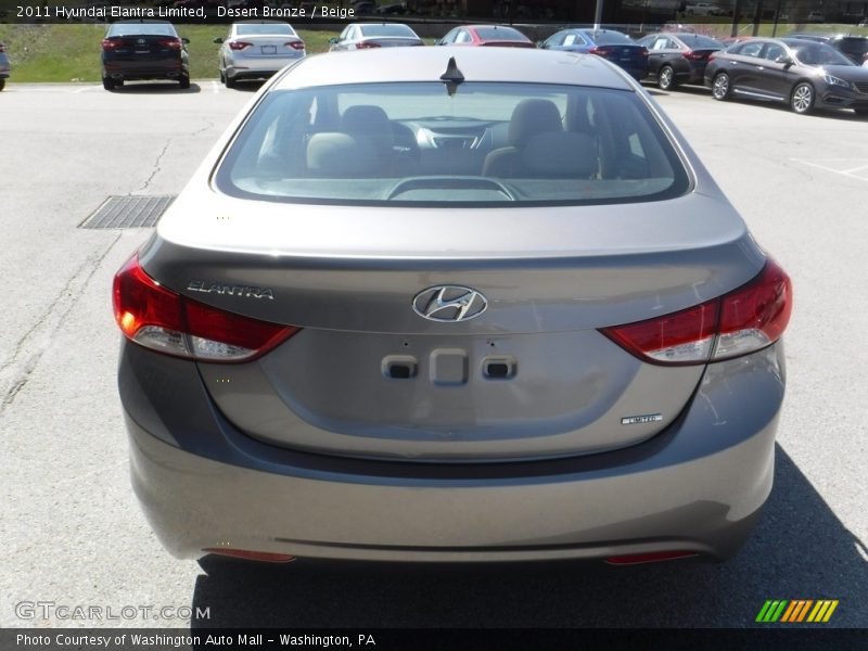 Desert Bronze / Beige 2011 Hyundai Elantra Limited