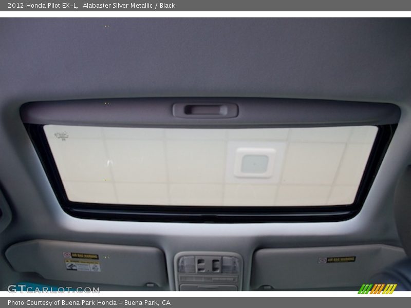 Alabaster Silver Metallic / Black 2012 Honda Pilot EX-L