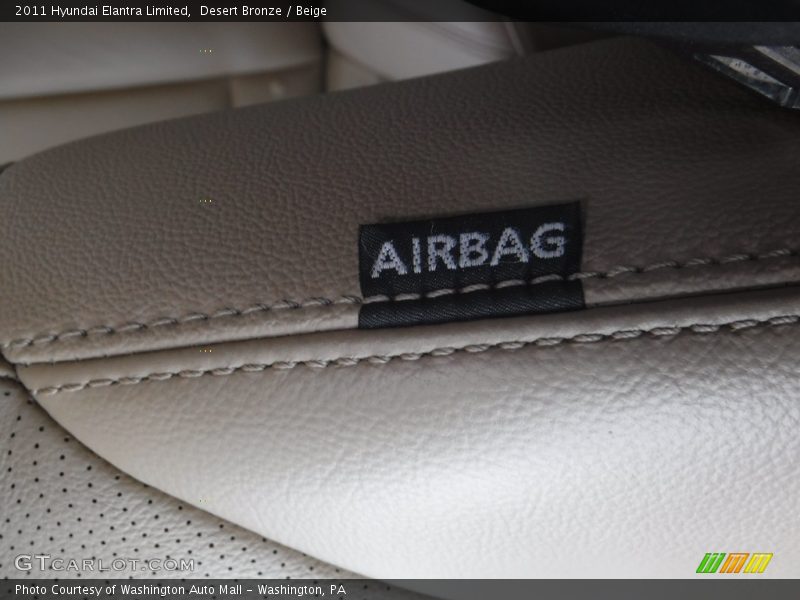 Desert Bronze / Beige 2011 Hyundai Elantra Limited
