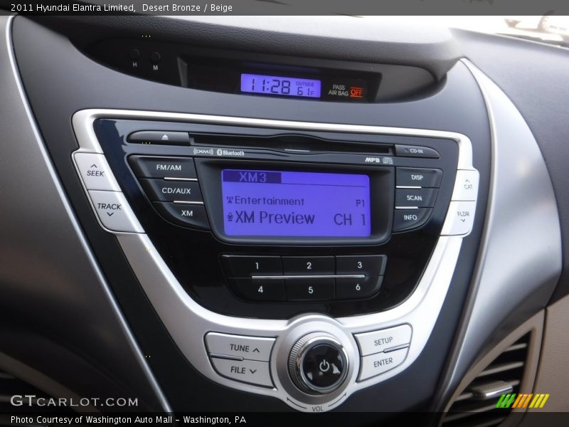 Desert Bronze / Beige 2011 Hyundai Elantra Limited