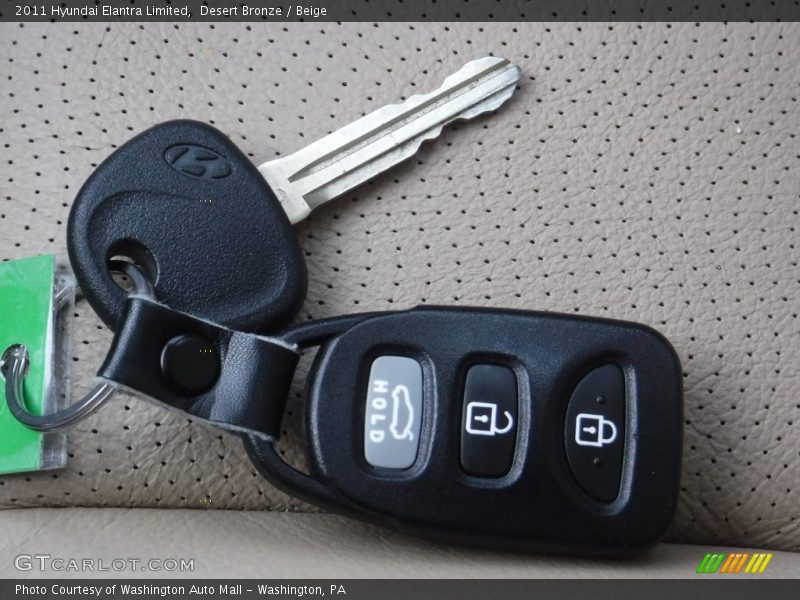 Desert Bronze / Beige 2011 Hyundai Elantra Limited