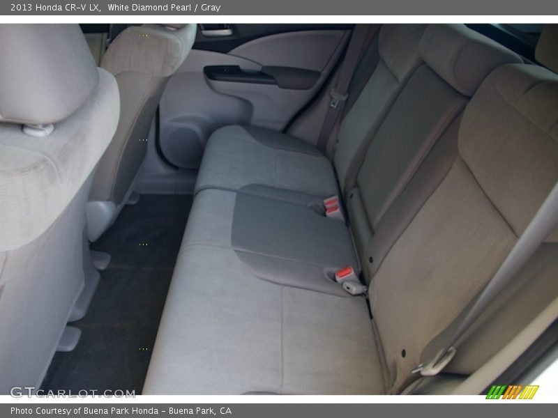 White Diamond Pearl / Gray 2013 Honda CR-V LX
