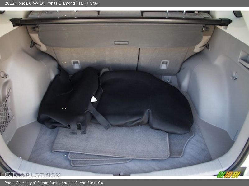 White Diamond Pearl / Gray 2013 Honda CR-V LX