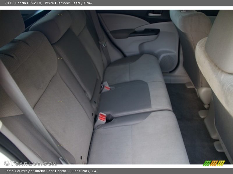 White Diamond Pearl / Gray 2013 Honda CR-V LX