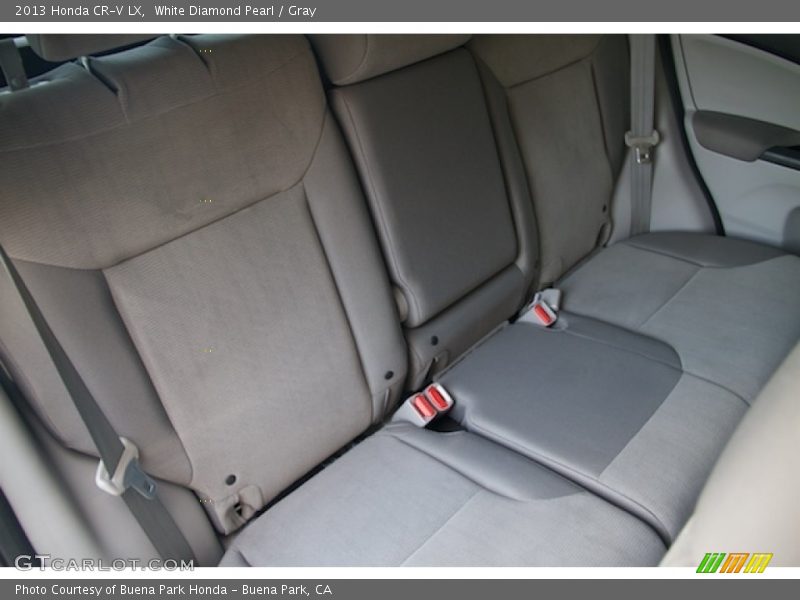 White Diamond Pearl / Gray 2013 Honda CR-V LX