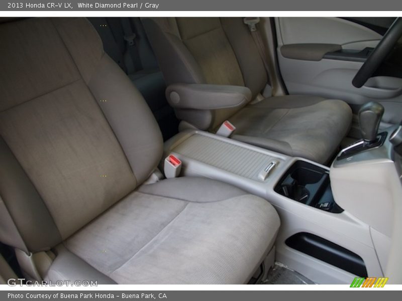 White Diamond Pearl / Gray 2013 Honda CR-V LX