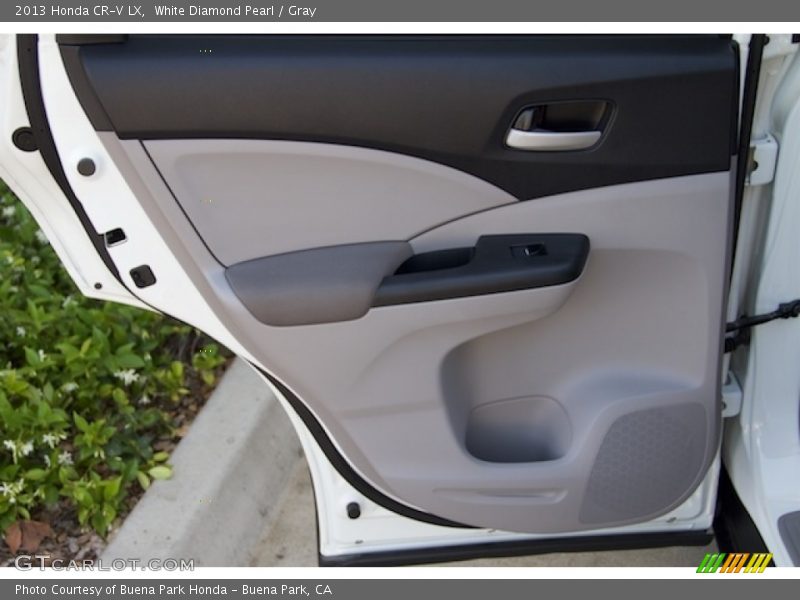 White Diamond Pearl / Gray 2013 Honda CR-V LX