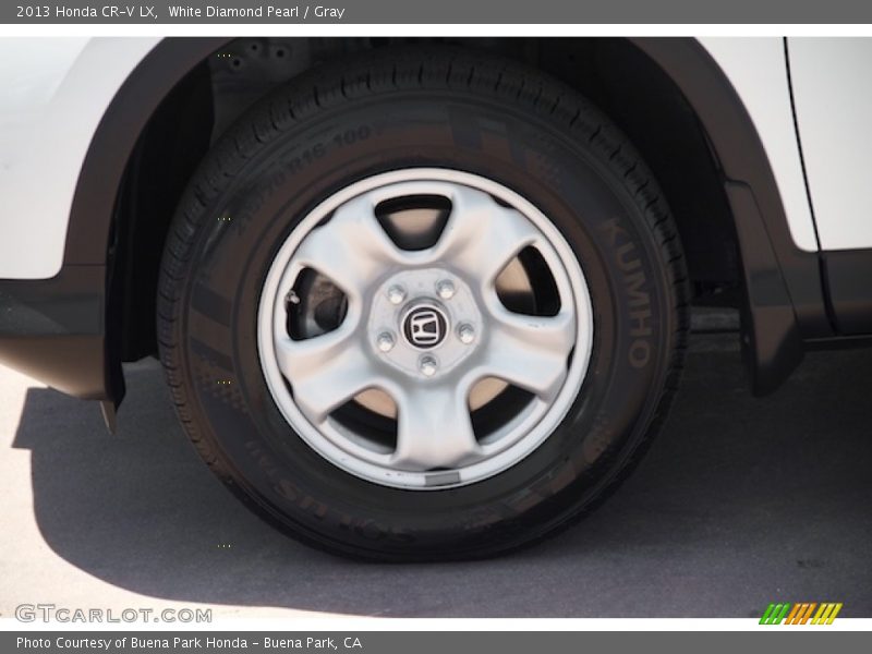 White Diamond Pearl / Gray 2013 Honda CR-V LX