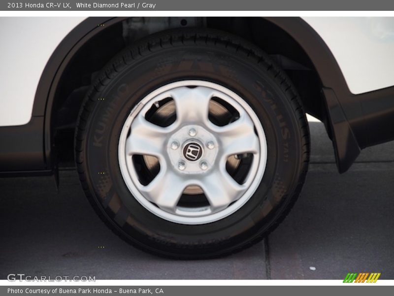 White Diamond Pearl / Gray 2013 Honda CR-V LX