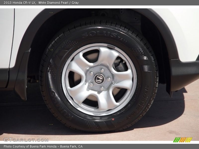 White Diamond Pearl / Gray 2013 Honda CR-V LX