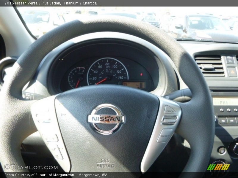 Titanium / Charcoal 2016 Nissan Versa S Plus Sedan