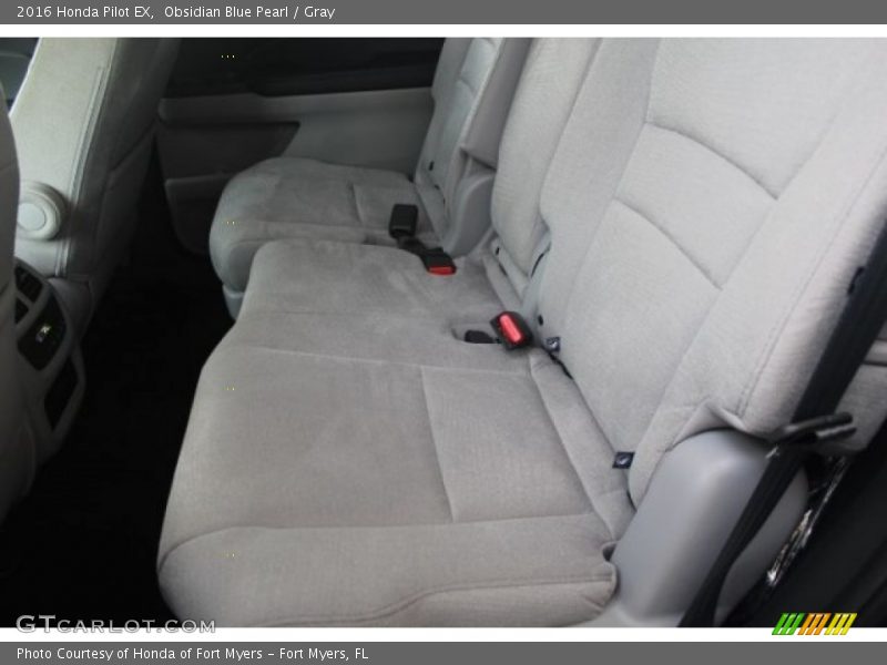 Obsidian Blue Pearl / Gray 2016 Honda Pilot EX