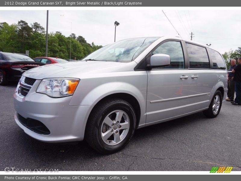 Bright Silver Metallic / Black/Light Graystone 2012 Dodge Grand Caravan SXT