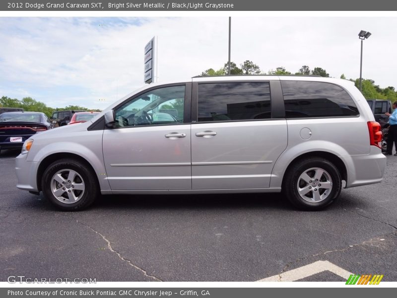 Bright Silver Metallic / Black/Light Graystone 2012 Dodge Grand Caravan SXT