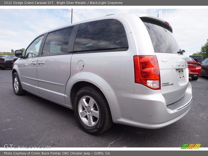 Bright Silver Metallic / Black/Light Graystone 2012 Dodge Grand Caravan SXT